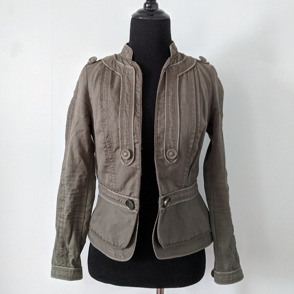 Elevenses / Anthropologie Military Jacket, size 2P
